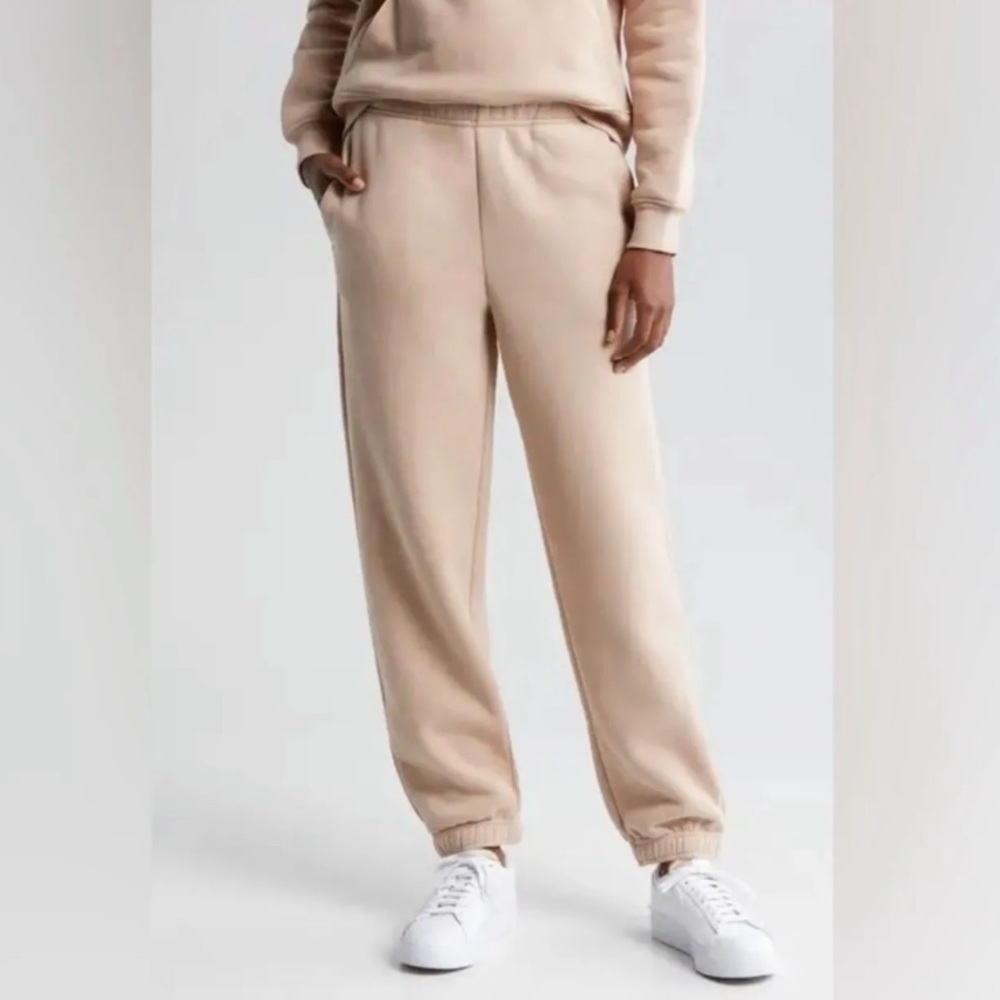 NEW [naked wardrobe] oversized joggers in nude